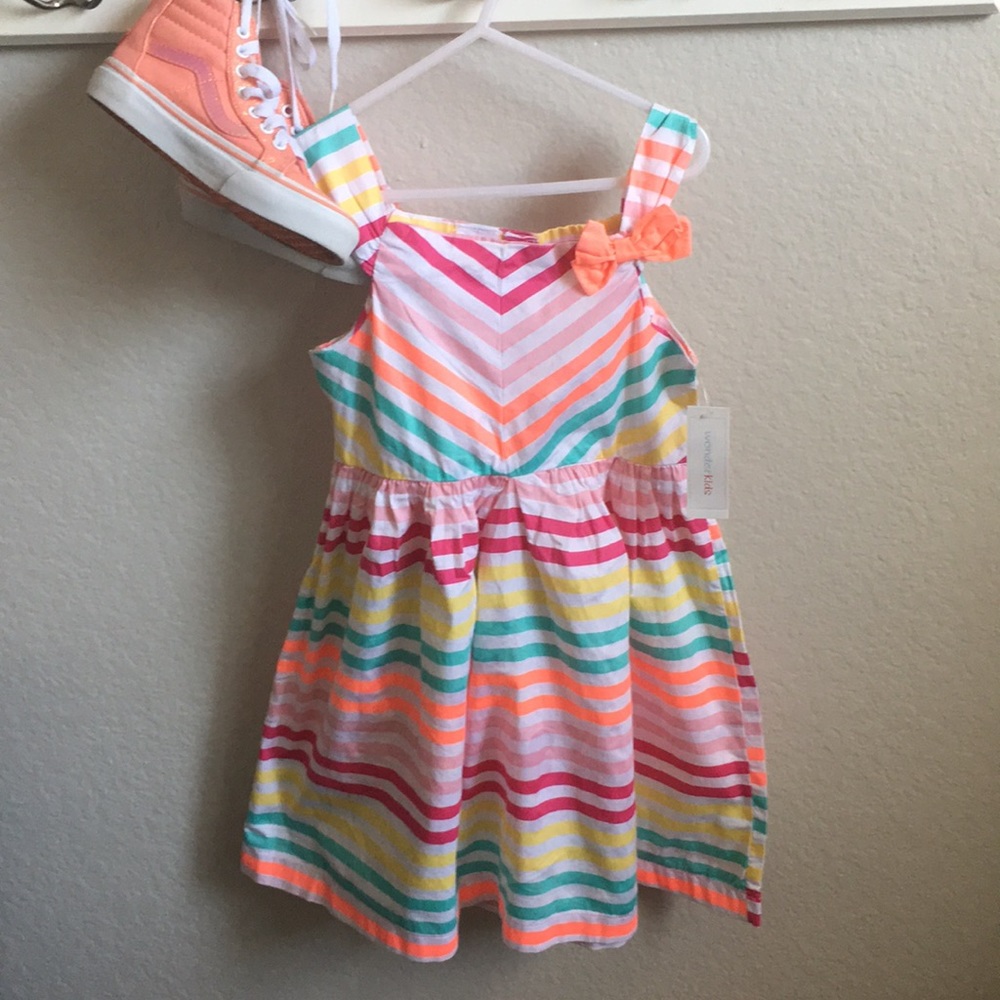 🌈  Adorable girls striped sundress  NWT 🌈